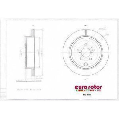 Rear Disc Brake Rotor by ULTRA - SU708 pa1