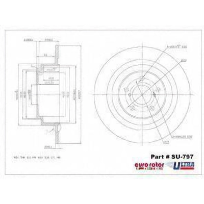 Rear Disc Brake Rotor by ULTRA - SU797 pa1