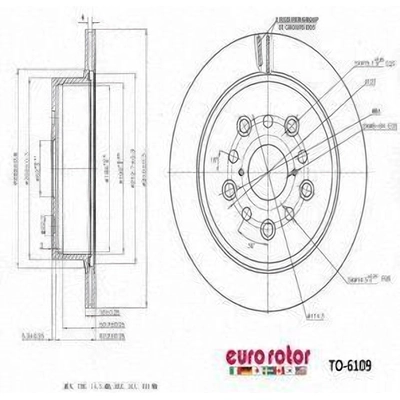 Rear Disc Brake Rotor by ULTRA - TO6109 pa8