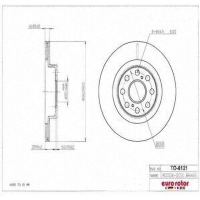 Rear Disc Brake Rotor by ULTRA - TO6121 pa7
