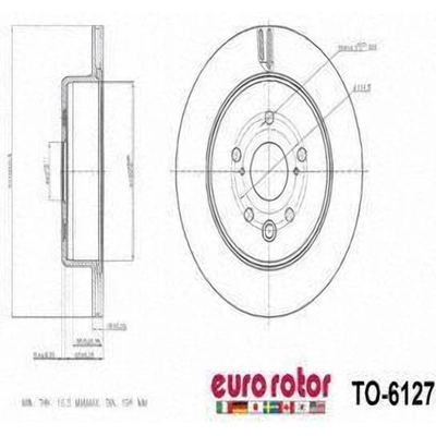 Rotor de frein � disque arri�re by ULTRA - TO6127 pa1