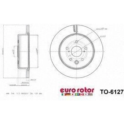 Rotor de frein � disque arri�re by ULTRA - TO6127 pa2