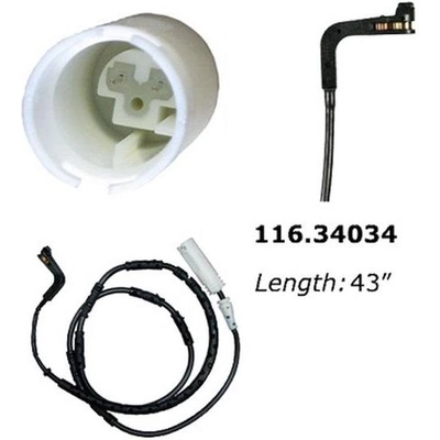 Fil du capteur de plaquette arrière by CENTRIC PARTS - 116.34034 pa10