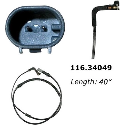 Fil du capteur de plaquette arrière by CENTRIC PARTS - 116.34049 pa12