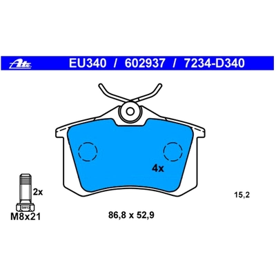 Plaquettes de freins arri�re by ATE - 602937 pa4