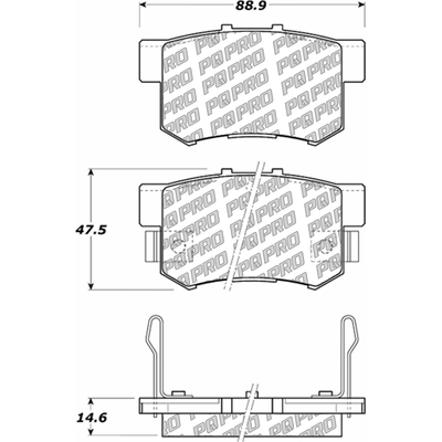 Rear Disc Pads by CENTRIC PARTS - 500.05372 pa4