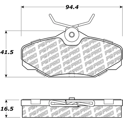 Rear Disc Pads by CENTRIC PARTS - 500.06100 pa1