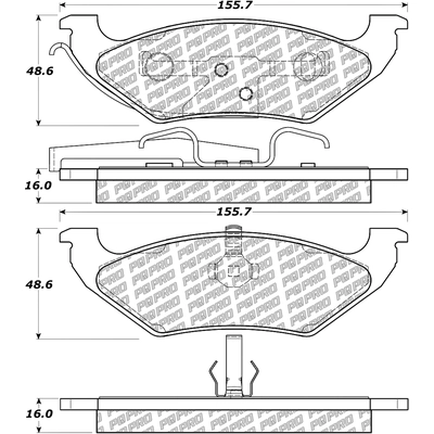 Rear Disc Pads by CENTRIC PARTS - 500.07150 pa6