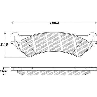 Rear Disc Pads by CENTRIC PARTS - 500.08020 pa3