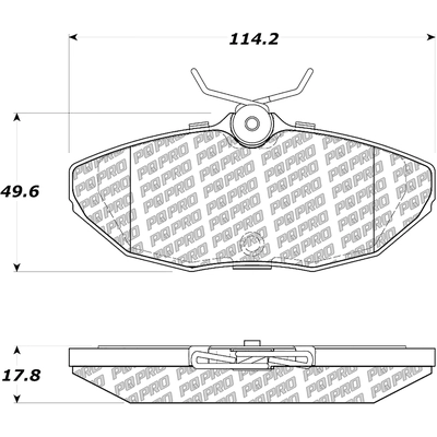 Rear Disc Pads by CENTRIC PARTS - 500.08060 pa2