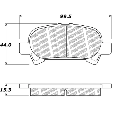 Rear Disc Pads by CENTRIC PARTS - 500.08280 pa4