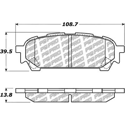 Rear Disc Pads by CENTRIC PARTS - 500.10040 pa1