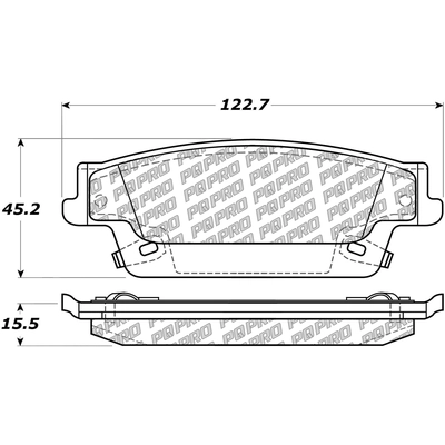 Rear Disc Pads by CENTRIC PARTS - 500.10200 pa5