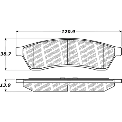 Rear Disc Pads by CENTRIC PARTS - 500.10300 pa2