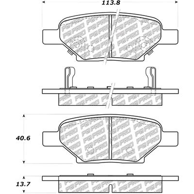Rear Disc Pads by CENTRIC PARTS - 500.10330 pa5