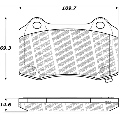 Rear Disc Pads by CENTRIC PARTS - 500.10531 pa4
