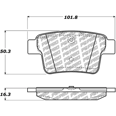 Rear Disc Pads by CENTRIC PARTS - 500.10710 pa5