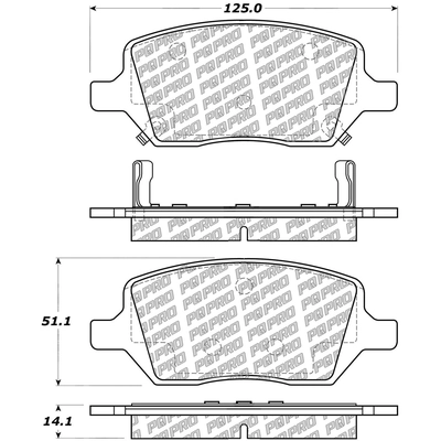 Rear Disc Pads by CENTRIC PARTS - 500.10930 pa6