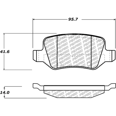 Rear Disc Pads by CENTRIC PARTS - 500.13580 pa2