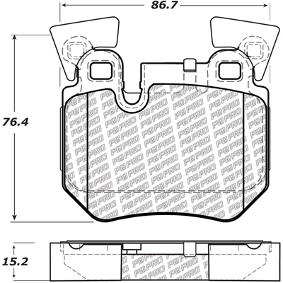 Rear Disc Pads by CENTRIC PARTS - 500.13720 pa5