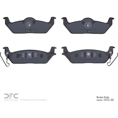 DYNAMIC FRICTION COMPANY - 1400-1012-00 - Rear Disc Pads pa1