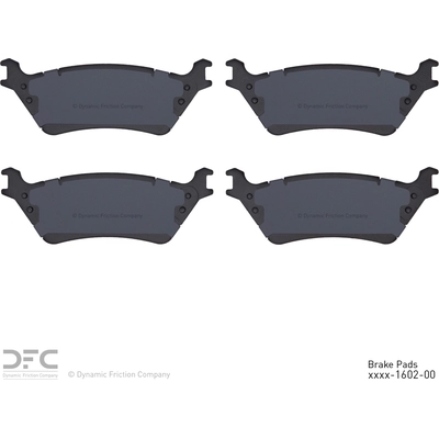 DYNAMIC FRICTION COMPANY - 1400-1602-00 - Rear Disc Pads pa1