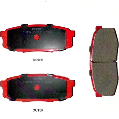 Rear Disc Pads by EUROROTOR - XD1304H pa3