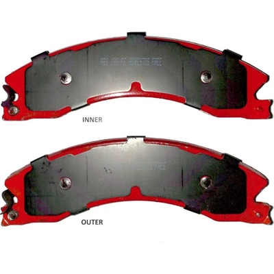 Rear Disc Pads by EUROROTOR - XD1411H pa3