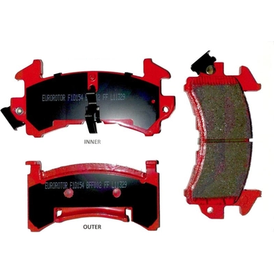 Rear Disc Pads by EUROROTOR - XD154H pa3