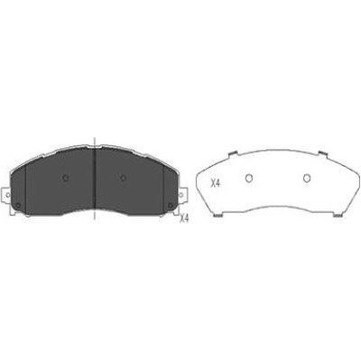 Rear Disc Pads by EUROROTOR - XD1691H pa3