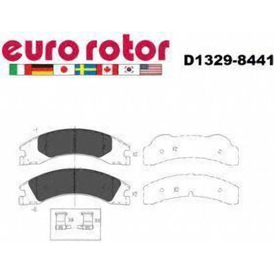 Plaquettes de freins arri�re by EUROROTOR - XD1329H pa2