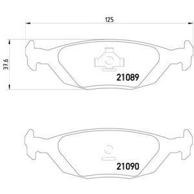 Rear Disc Pads by HELLA PAGID - 355007521 pa11