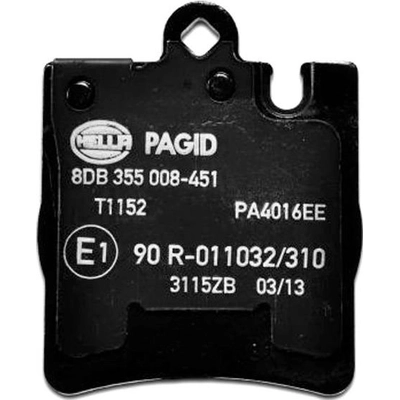 HELLA PAGID - 355008451 - Rear Disc Pads pa13