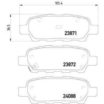 Rear Disc Pads by HELLA PAGID - 355010241 pa8