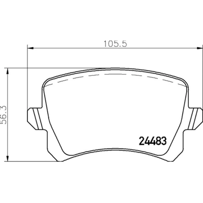 HELLA PAGID - 355025331 - Rear Disc Pads pa5
