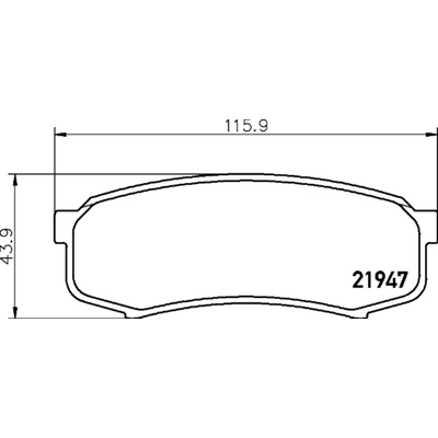 HELLA PAGID - 355033751 - Disc Brake Pad Set pa2