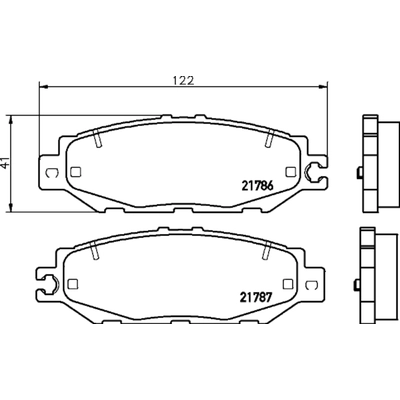 HELLA PAGID - 355033811 - Disc Brake Pad Set pa1