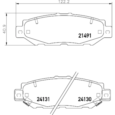 HELLA PAGID - 355033821 - Disc Brake Pad Set pa2