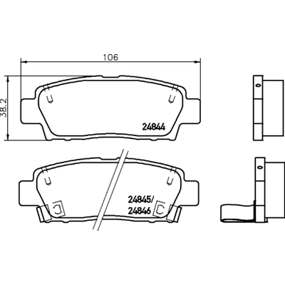 HELLA PAGID - 355033841 - Disc Brake Pad Set pa1