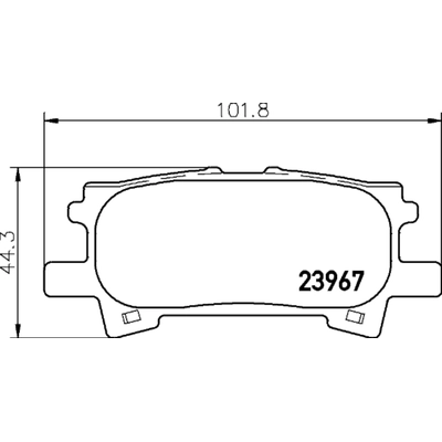 HELLA PAGID - 355034211 - Disc Brake Pad Set pa1