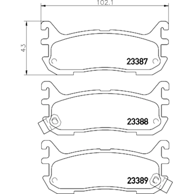 HELLA PAGID - 355034641 - Disc Brake Pad Set pa1