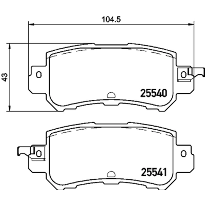 HELLA PAGID - 355034861 - Disc Brake Pad Set pa1