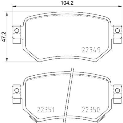 HELLA PAGID - 355034911 - Disc Brake Pad Set pa2