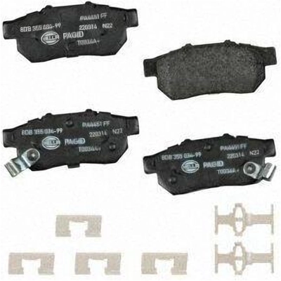 Rear Disc Pads by HELLA PAGID - 355034991 pa1