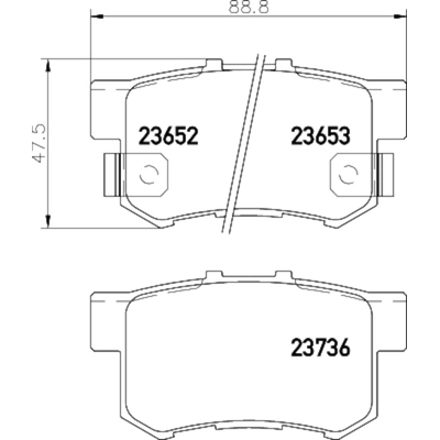 HELLA PAGID - 355035051 - Disc Brake Pad Set pa2