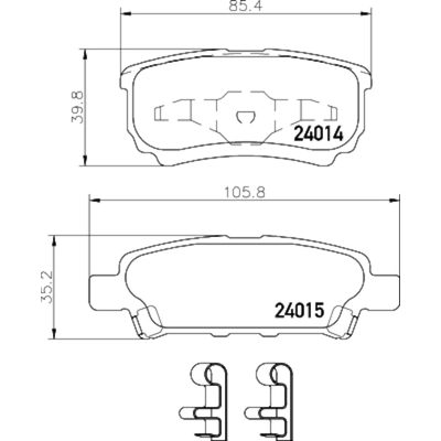 HELLA PAGID - 355035411 - Disc Brake Pad Set pa1