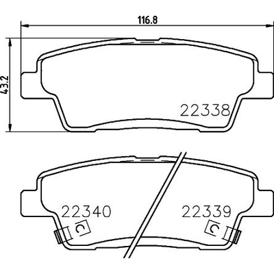 HELLA PAGID - 355036281 - Disc brake set pa1