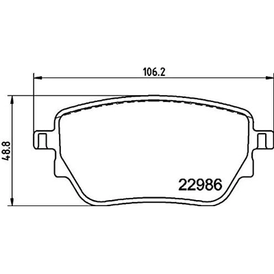 Rear Disc Pads by HELLA PAGID - 355039021 pa1