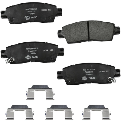 Rear Disc Pads by HELLA PAGID - 355041251 pa1