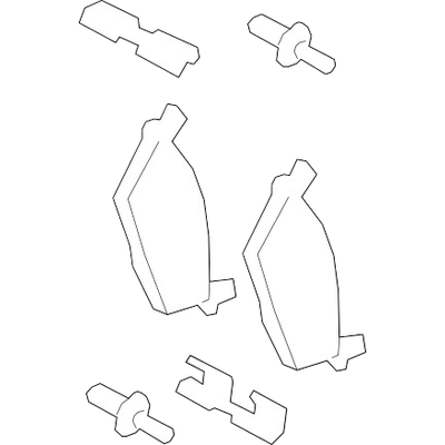 Rear Disc Pads by MOTORCRAFT - BRF2078 pa1